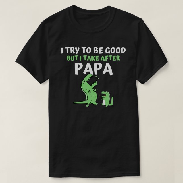 Kinder, die ich gut zu sein versuche, aber ich neh T-Shirt (Design vorne)