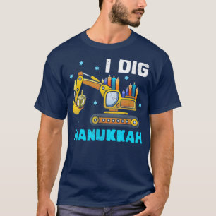 Kinder, die ich hanukkah Ecavator Bau T-Shirt