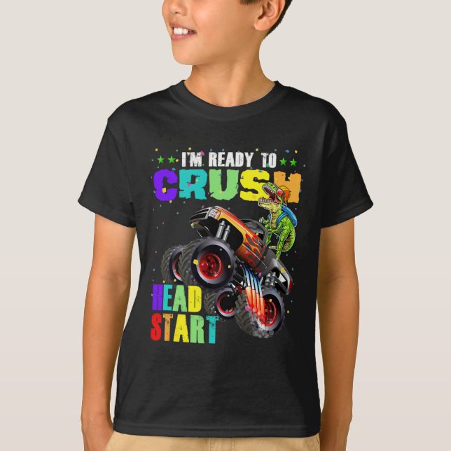 Kinder, die ich heiße, starten Dinosaurier Monste T-Shirt (Vorderseite)