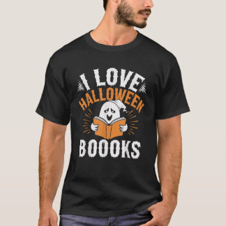 Kinder, die ich Liebe Halloween Bücher Halloween B T-Shirt