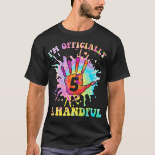Kinder, die ich offiziell bin eine handvoll 5. Geb T-Shirt