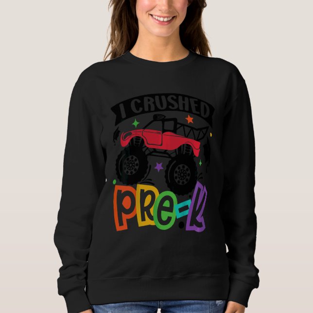 Kinder, die ich vor dem K-Monster-Lkw-Graduationsk Sweatshirt (Vorderseite)