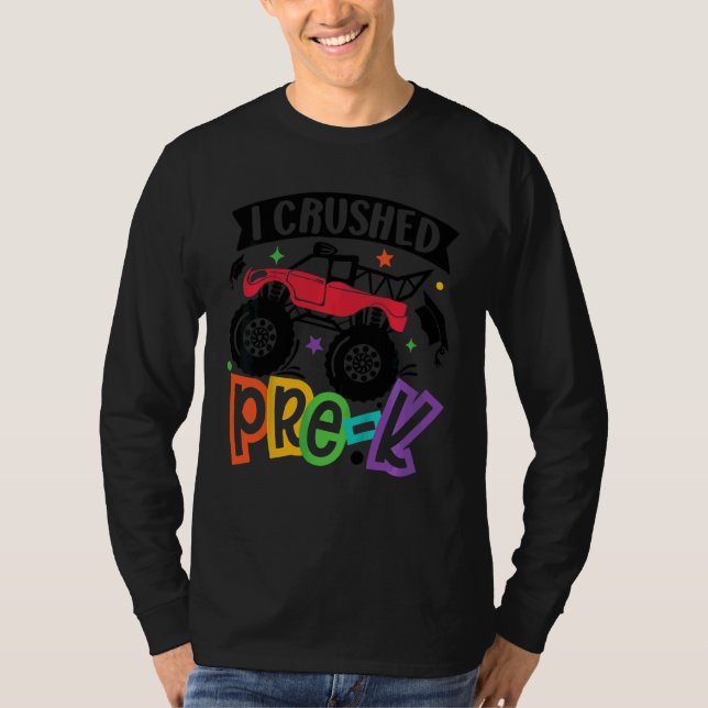 Kinder, die ich vor dem K-Monster-Lkw-Graduationsk T-Shirt (Vorderseite)
