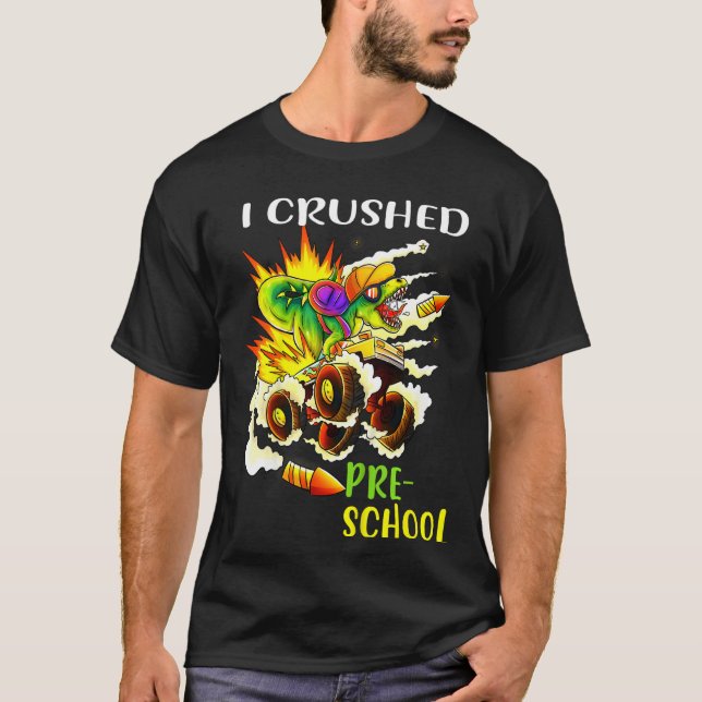 Kinder, die ich vor dem K-Monster zerbrach Truck D T-Shirt (Vorderseite)