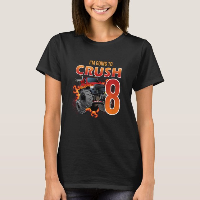 Kinder, die ich zerquetschen werde, sind 8 Jahre a T-Shirt (Vorderseite)
