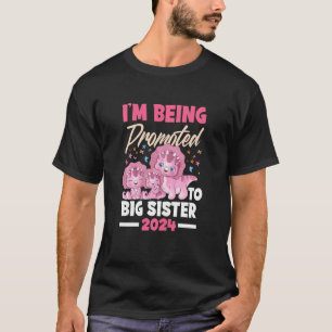 Kinder, die ich zu großen Schwester Dinosaurier Bi T-Shirt