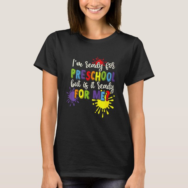Kinder, die ich zur Vorschule vorbereiten kann, ab T-Shirt (Vorderseite)