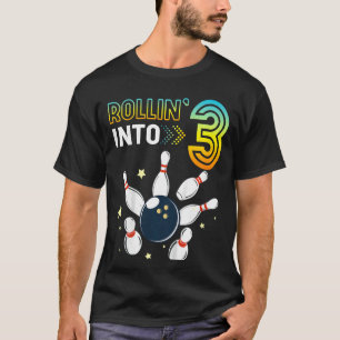 Kinder, die in den 3 Jahre alten Geburtstag Bowlin T-Shirt