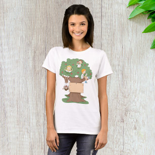 Kinder, die in einem Apfelbaum spielen T-Shirt