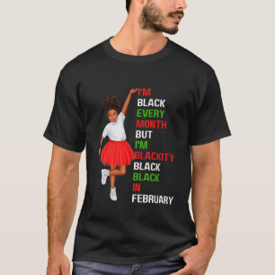 Kinder, die jeden Monat schwarz sind, bin ich in F T-Shirt