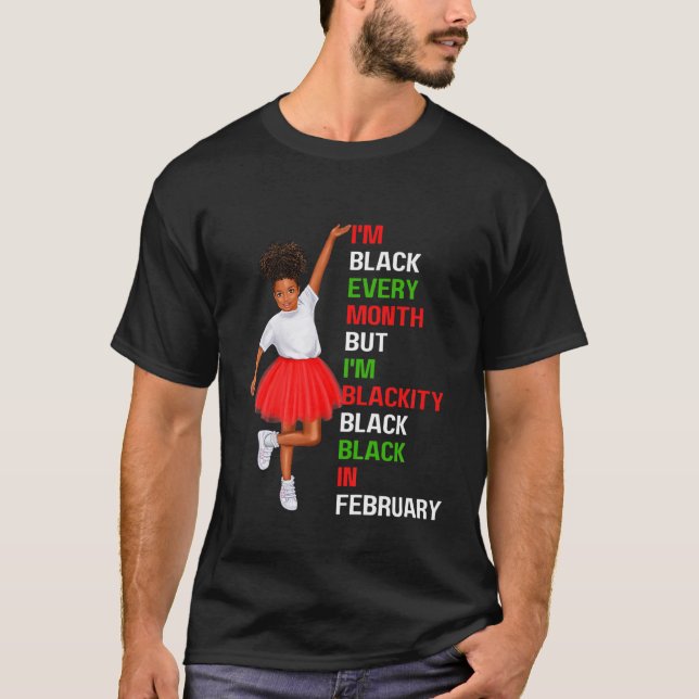 Kinder, die jeden Monat schwarz sind, bin ich in F T-Shirt (Vorderseite)