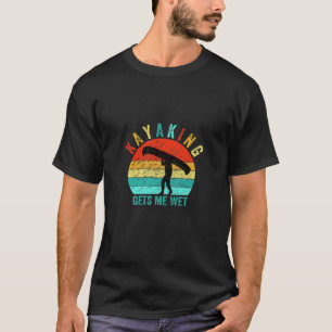 Kinder, die Kajak trinken, fühlen sich wohl, Vinta T-Shirt