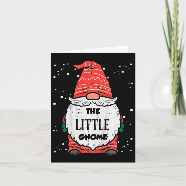 Kinder die kleinen Gnome Weihnachten passt Weihnac Karte (Vorderseite)