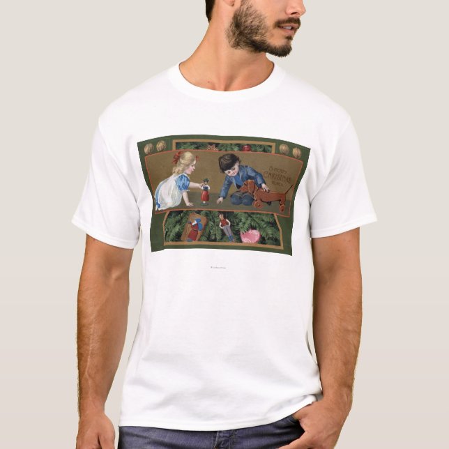 Kinder, die mit Spielwaren spielen T-Shirt (Vorderseite)