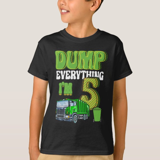 Kinder, die Müll Gerecycelt haben 5 Jahre alter Lk T-Shirt (Vorderseite)