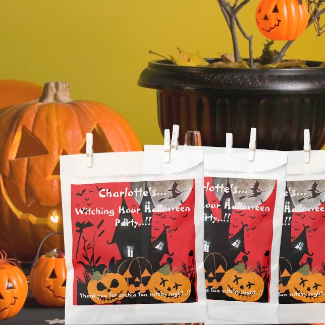 Kinder, die stundenlang Halloween-Party halten Geschenktütchen (Witching Hour Halloween Party Favor Bag)