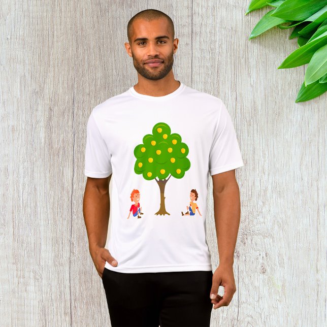 Kinder, die unter einem Apfelbaum sitzen T-Shirt (Von Creator hochgeladen)