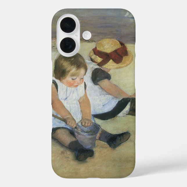 Kinder, die von Mary Cassatt am Strand spielen title_seo2 (Rückseite)