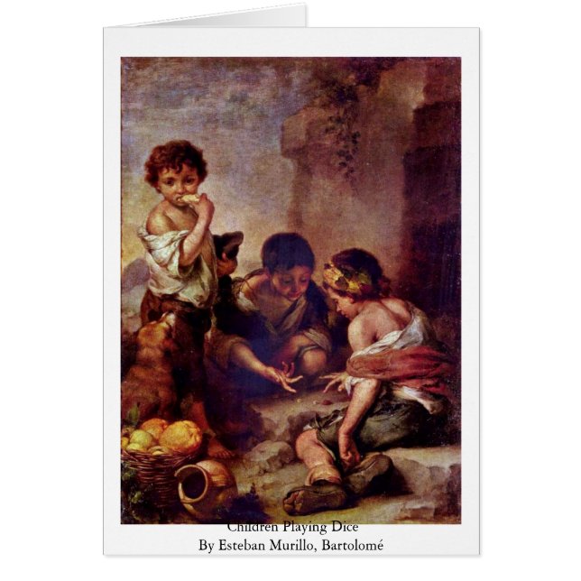 Kinder, die Würfel spielen (Vorne)