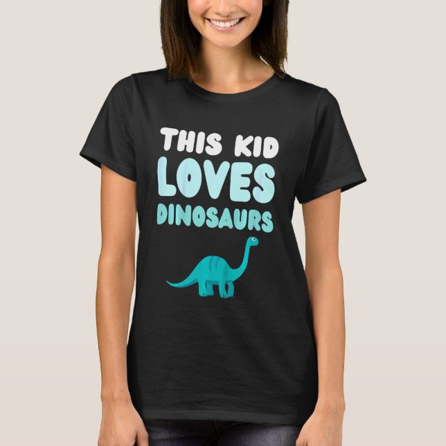 Kinder diese Lieben Dinosaurier Spaß Neuheit Kinde T-Shirt (Vorderseite)