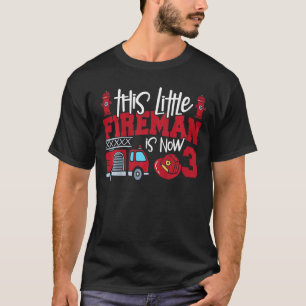 Kinder dieser kleine Feuerwehrmann ist jetzt 3 Feu T-Shirt