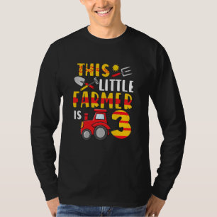 Kinder Dieser kleine Landwirt ist 3 Traktor für Li T-Shirt