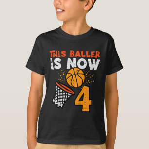 Kinder Dieser Ller Ist Jetzt 4 Sketll 4. Geburtsta T-Shirt