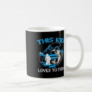 Kinder Dieses Kind Liebt Angeln Süße Jungen Mädche Kaffeetasse