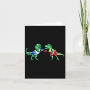 Kinder Dinosaurier Boxing T Rex T Shirt Geschenkha Karte