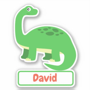 Kinder-Diplodocus-Dinosaurier-Etikett Aufkleber
