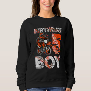 Kinder Dirt Bike 5. Geburtstag Dirtbike Motorrad Sweatshirt