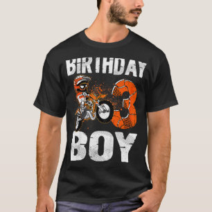 Kinder Dirt Bike Rider 3 Jahre alter Motocross 3.  T-Shirt