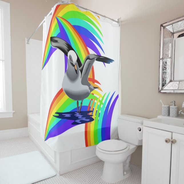 Kinder Duschvorhang Seagull Regenbogen (Beispiel)