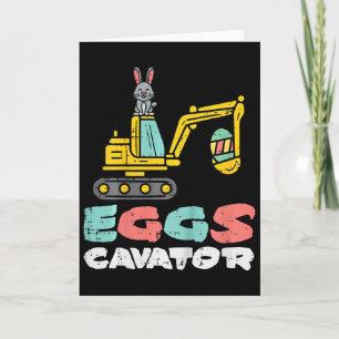 Kinder Eier Cavator Osterhase Bagger Süße Jungen Karte