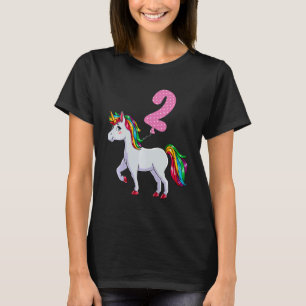 Kinder Einhorn mit Ballon 2. Geburtstag T-Shirt