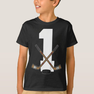 Kinder Eishockey Kinder Kleinkind Jungen 1. Geburt T-Shirt