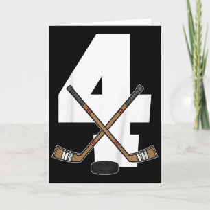 Kinder-Eishockey Kinder Kleinkind Jungen 4. Geburt Karte