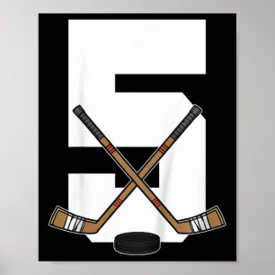 Kinder-Eishockey Kinder Kleinkind Jungen 5. Geburt Poster