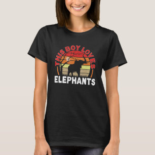 Kinder Elefanten dieser Junge Lieben Elefanten T-Shirt