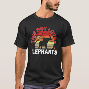 Kinder Elefanten dieser Junge Lieben Elefanten T-Shirt