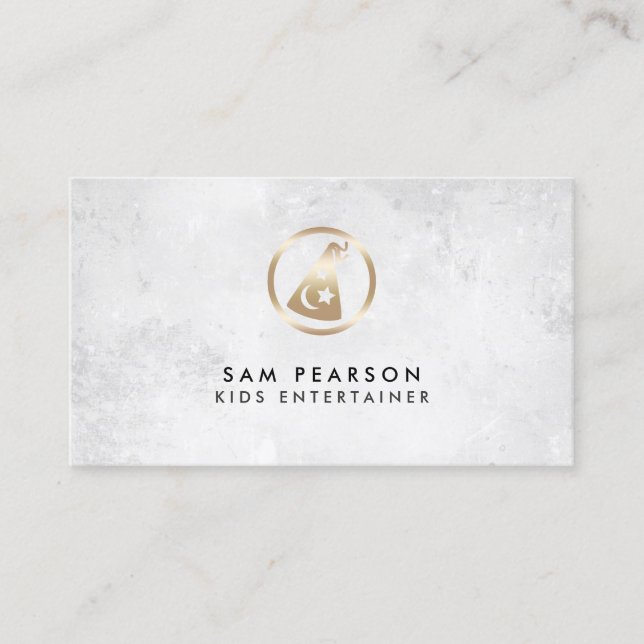 Kinder-Entertainer-Assistent für Icon-Visitenkarte Visitenkarte (Vorderseite)