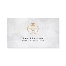 Kinder-Entertainer-Clownfoto-Icon-Visitenkarte