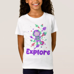 Kinder erforschen den Weltraum T-Shirt