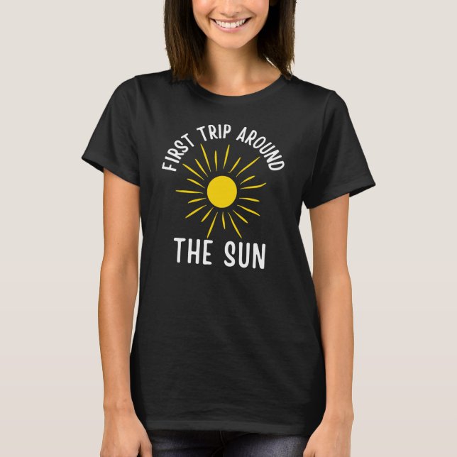 Kinder Erste Reise um die Sonne 1 Jahr Kinder 1. T-Shirt (Vorderseite)