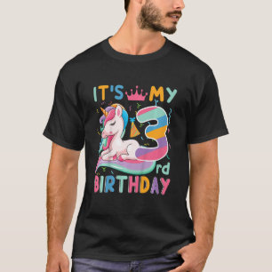Kinder Es ist mein 3. Geburtstag Einhorn Kind 3 Ja T-Shirt
