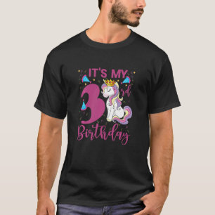 Kinder Es ist mein 3. Geburtstag Einhorn Kind 3 Ja T-Shirt