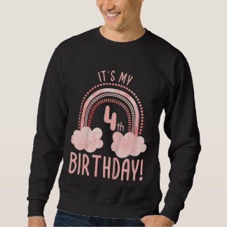 Kinder Es ist mein 4. Geburtstag 4 Jahre alt Viert Sweatshirt