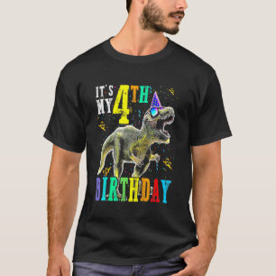 Kinder Es ist mein 4. Geburtstag Glück 4 Jahre Din T-Shirt