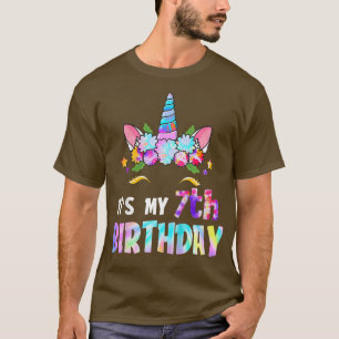 Kinder Es ist mein 7. Geburtstag 7 Jahre altes Ein T-Shirt
