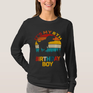 Kinder Es ist mein 8. Geburtstag Jungs Dinosaurier T-Shirt
